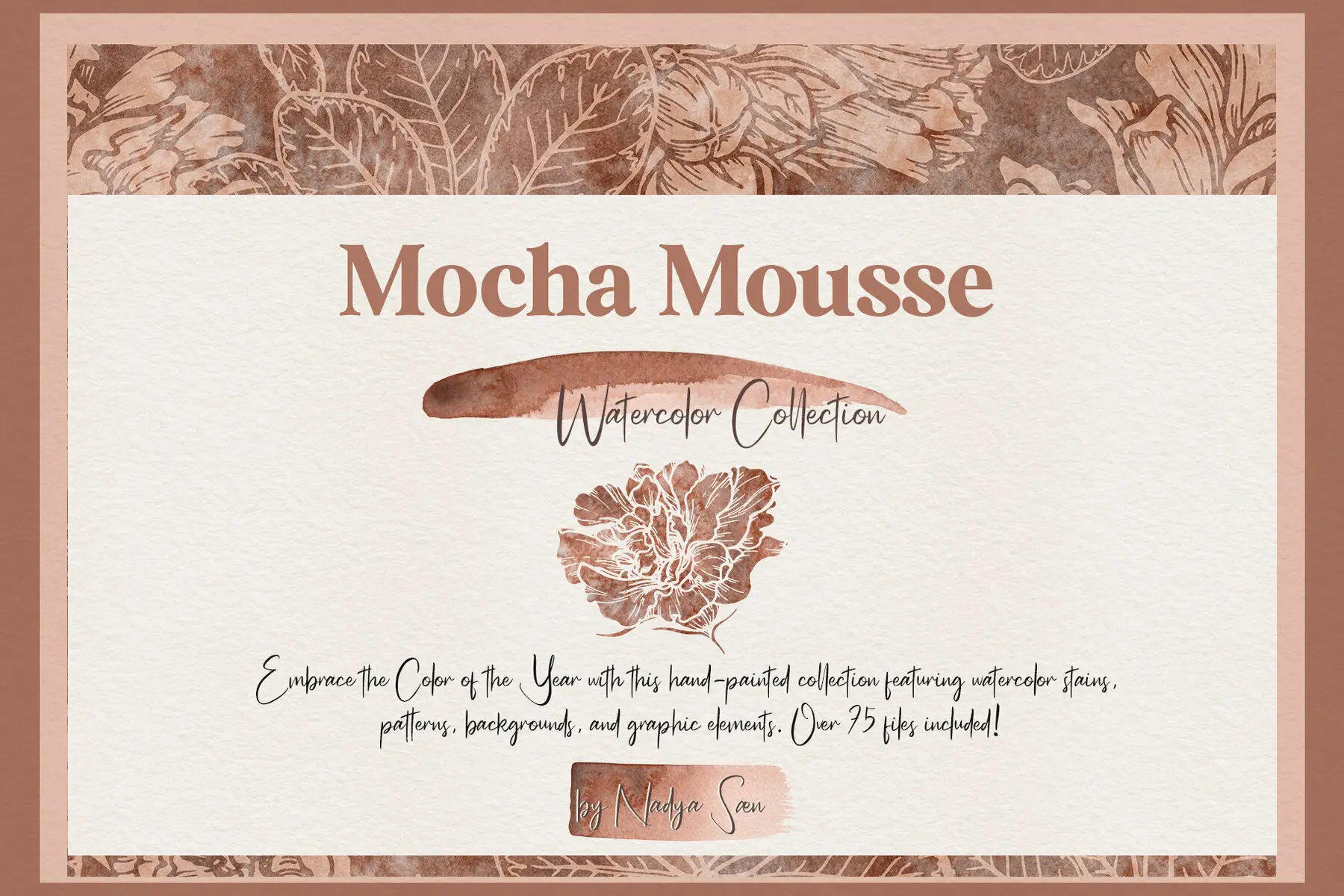 Mocha Mousse Watercolor Collection