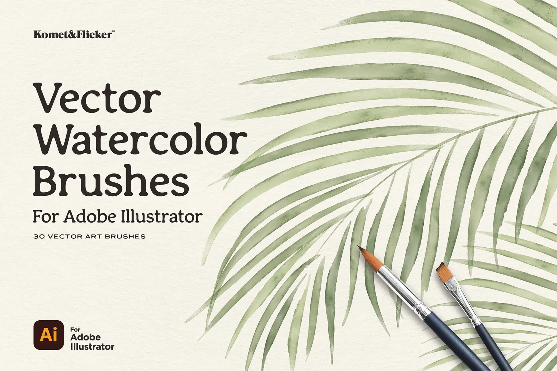 Vector Watercolor Brushes for Illustrator