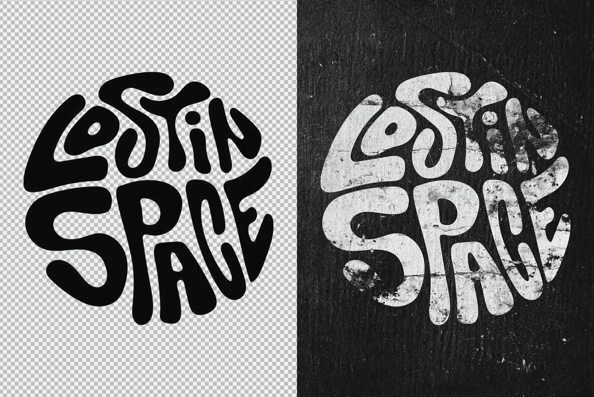Messy Grunge Print Text and Logo Effect - YouWorkForThem