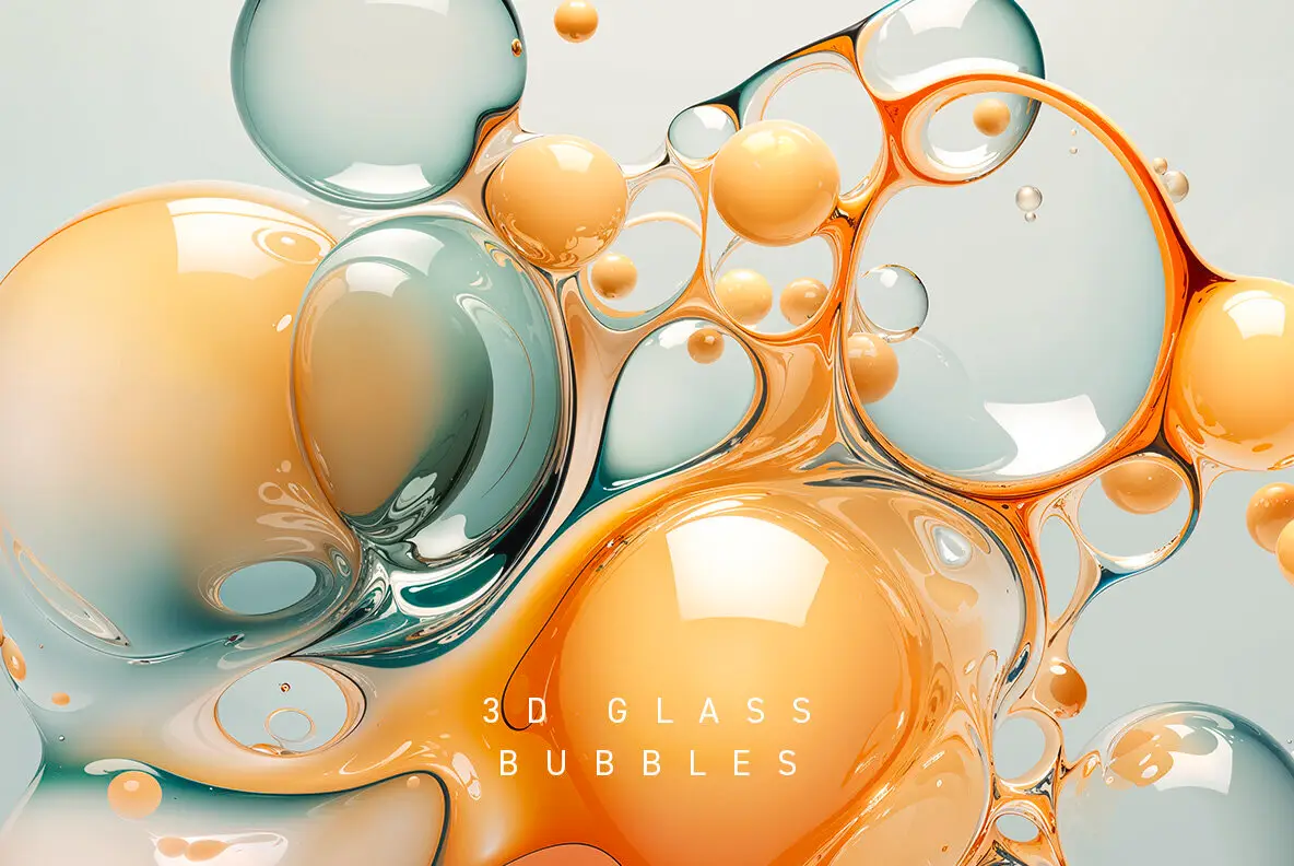 3D glass bubbles