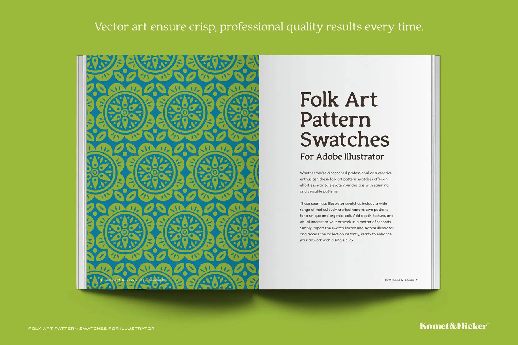 Folk Art Pattern Swatches for Illustrator Patterns - YouWorkForThem