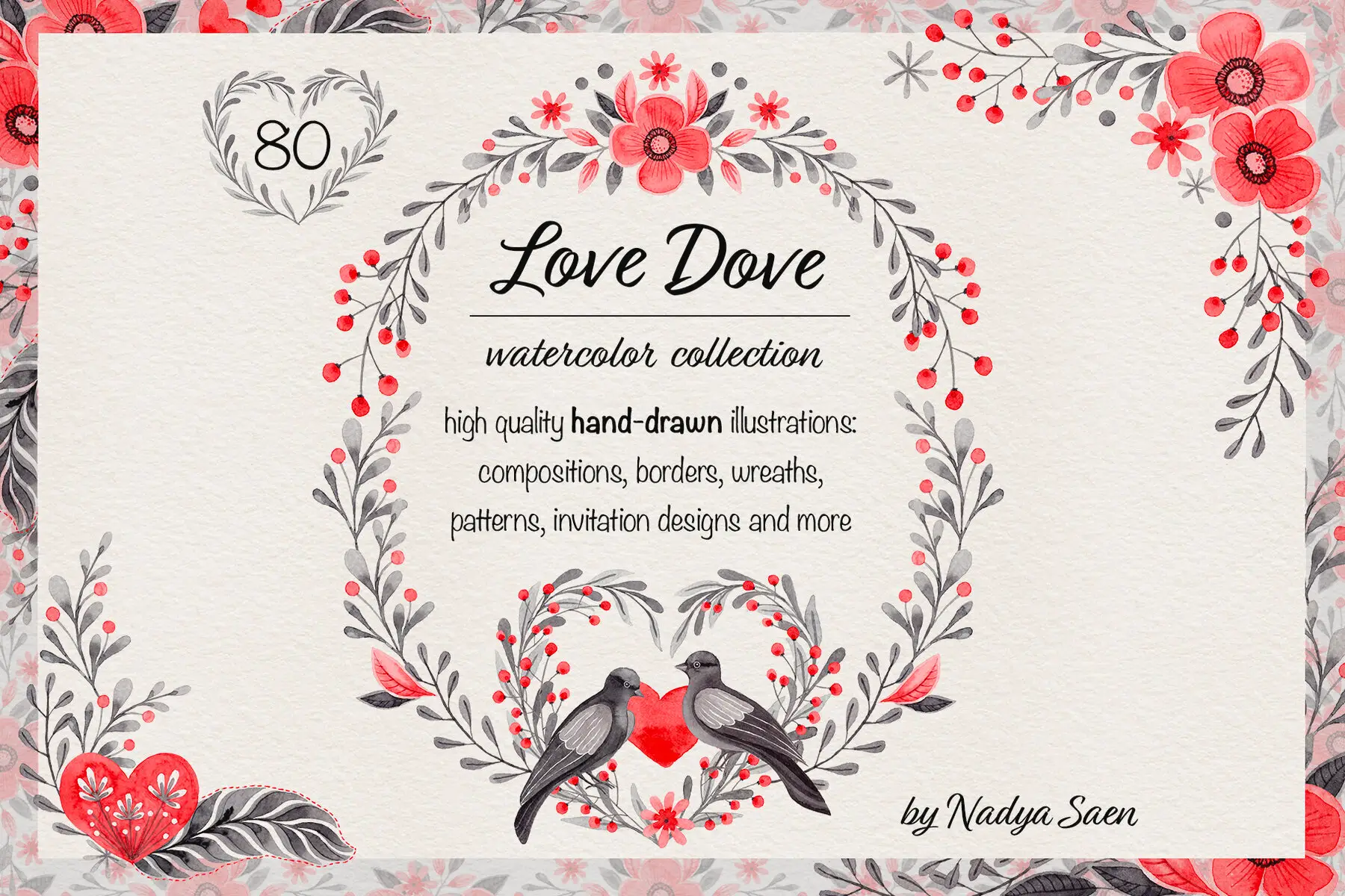Love Dove Watercolor Wedding Collection