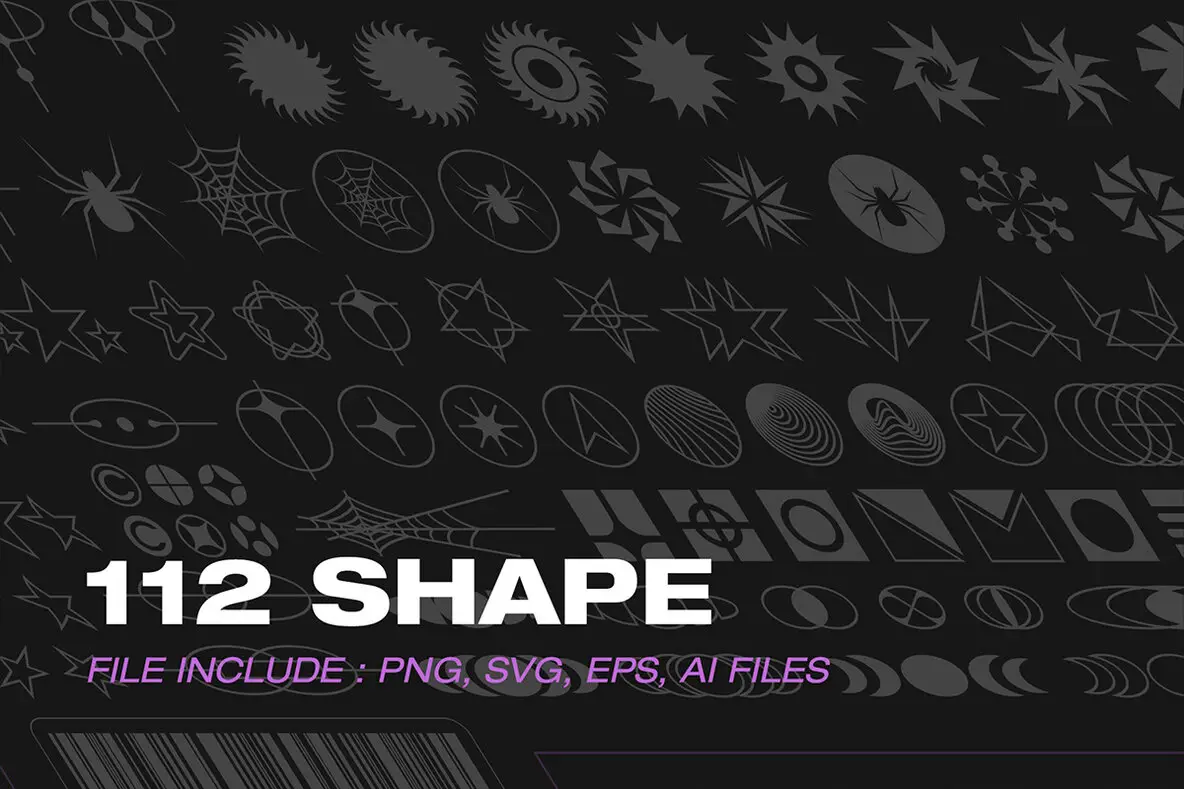 Spack Shape Vector E Shape Pack V.002133 Abstract - YouWorkForThem