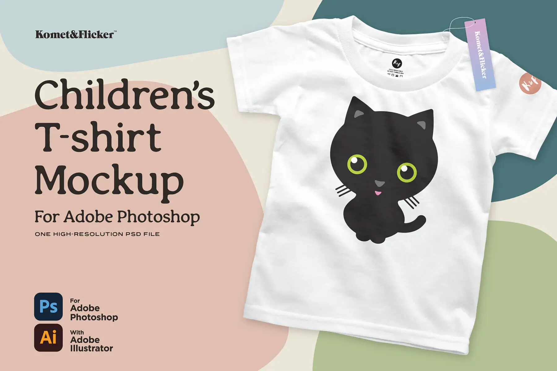Children’s T-shirt Mockup for Photoshop