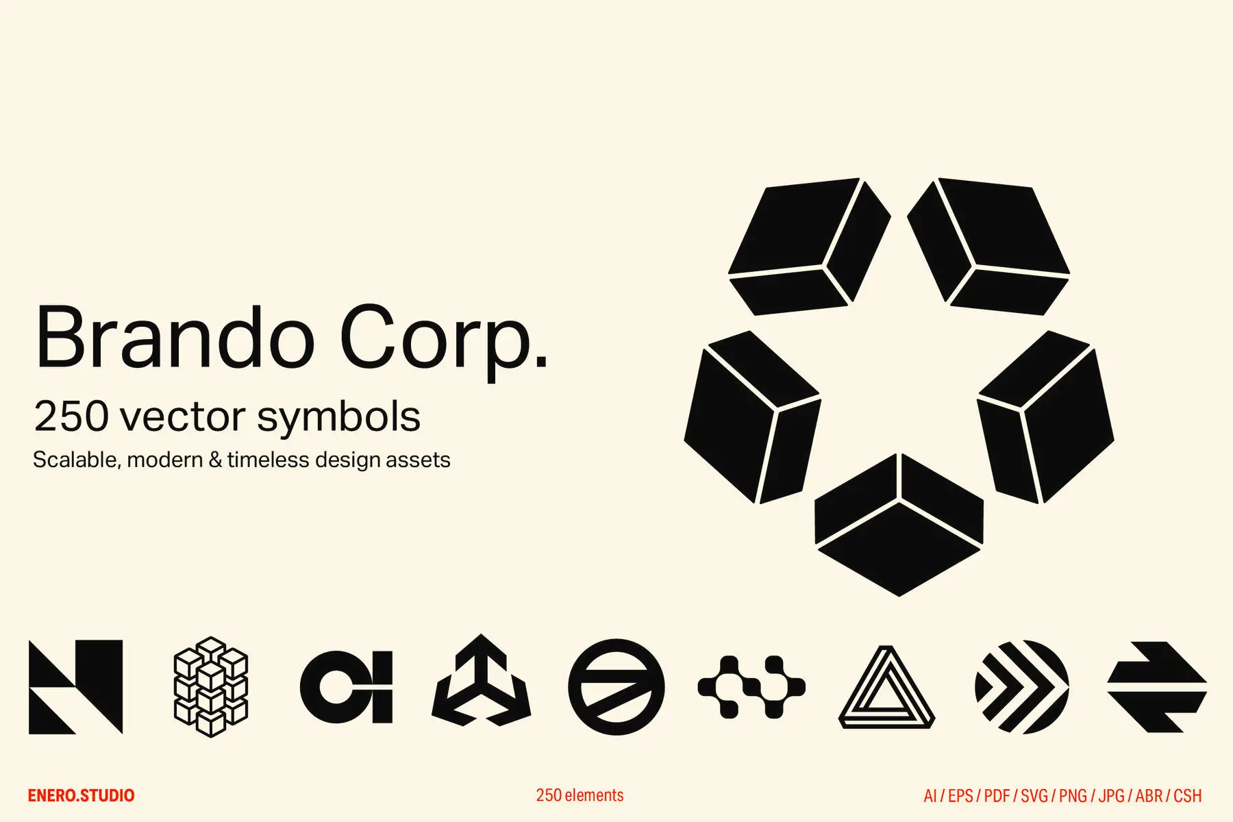 Brando Corp. - 250 Vector Symbols