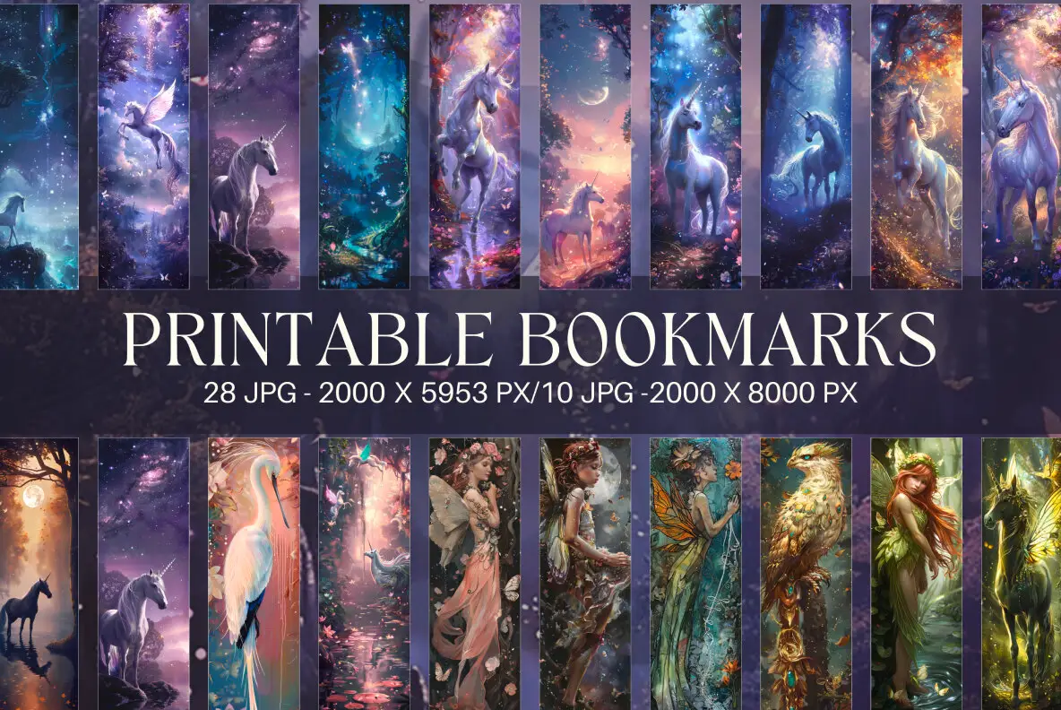 Fairy Bookmarks Printable