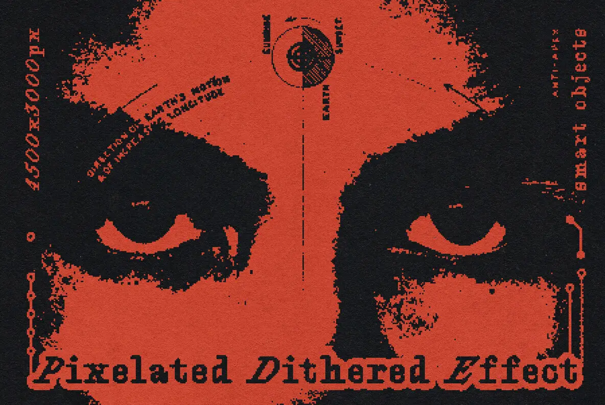 Pixelated Dithered Effect