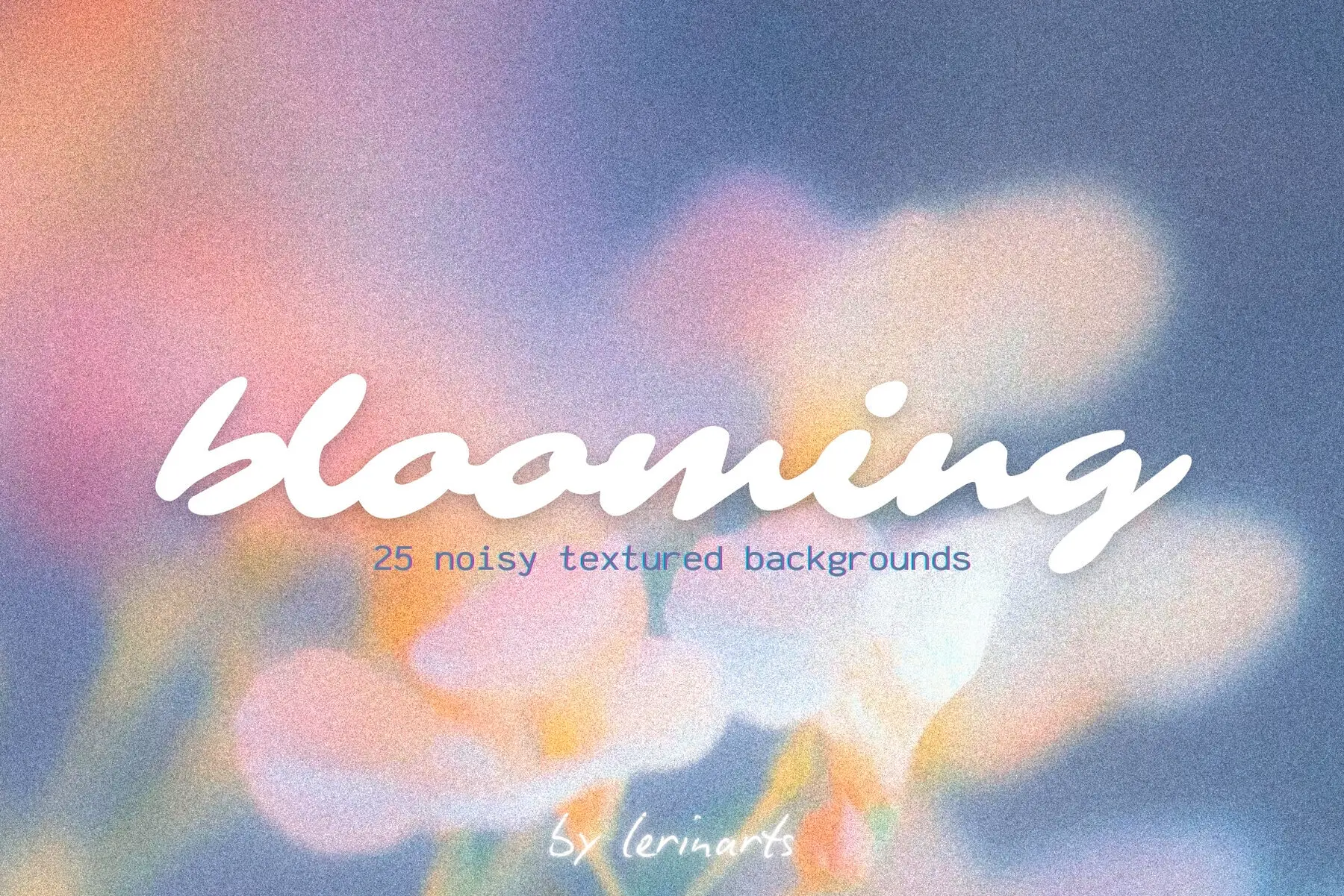 25 Noisy Textured Floral Backgrounds