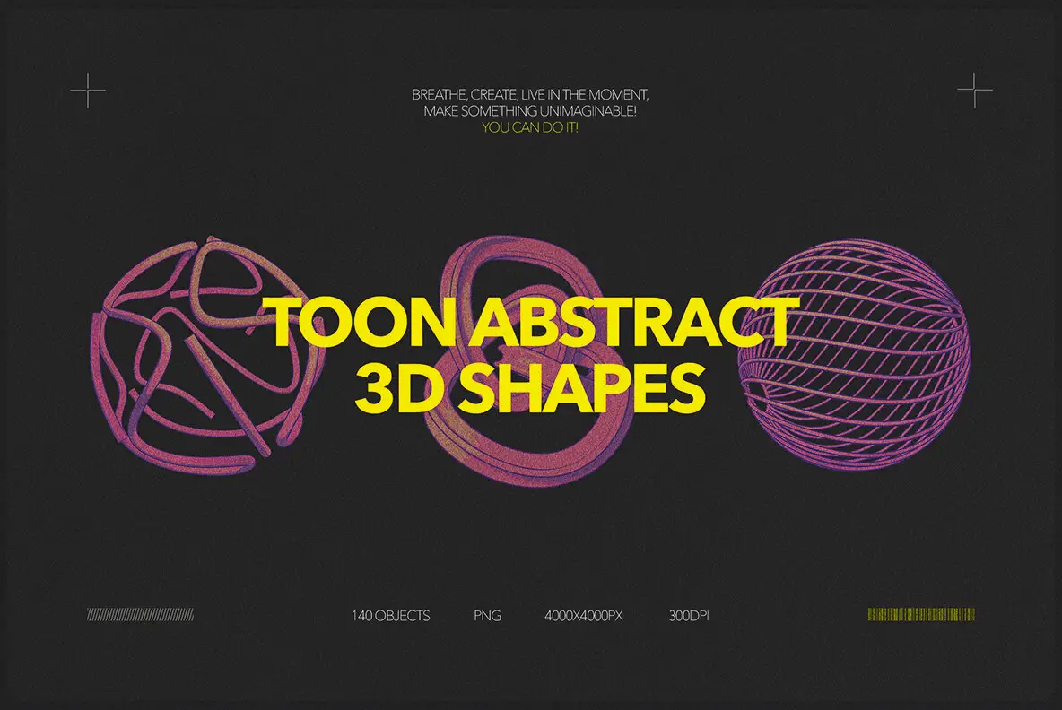Toon Abstract 3D Shapes