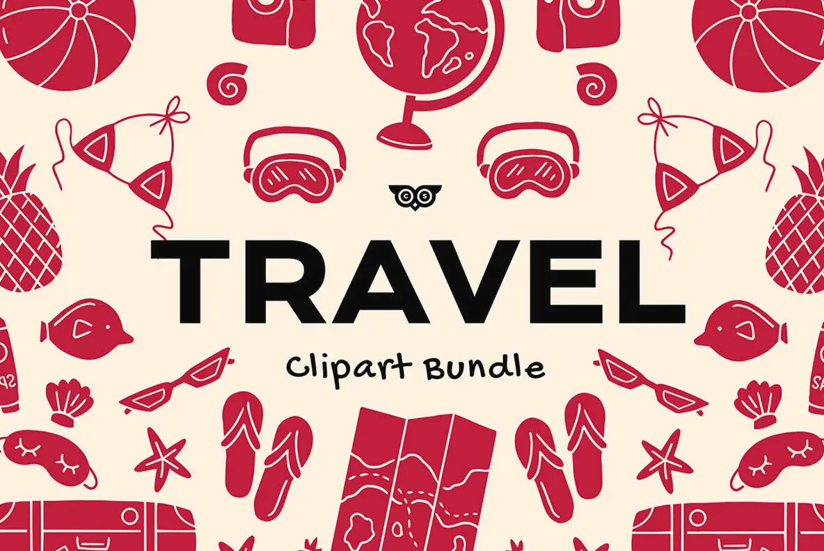 Travel Clipart Bundle