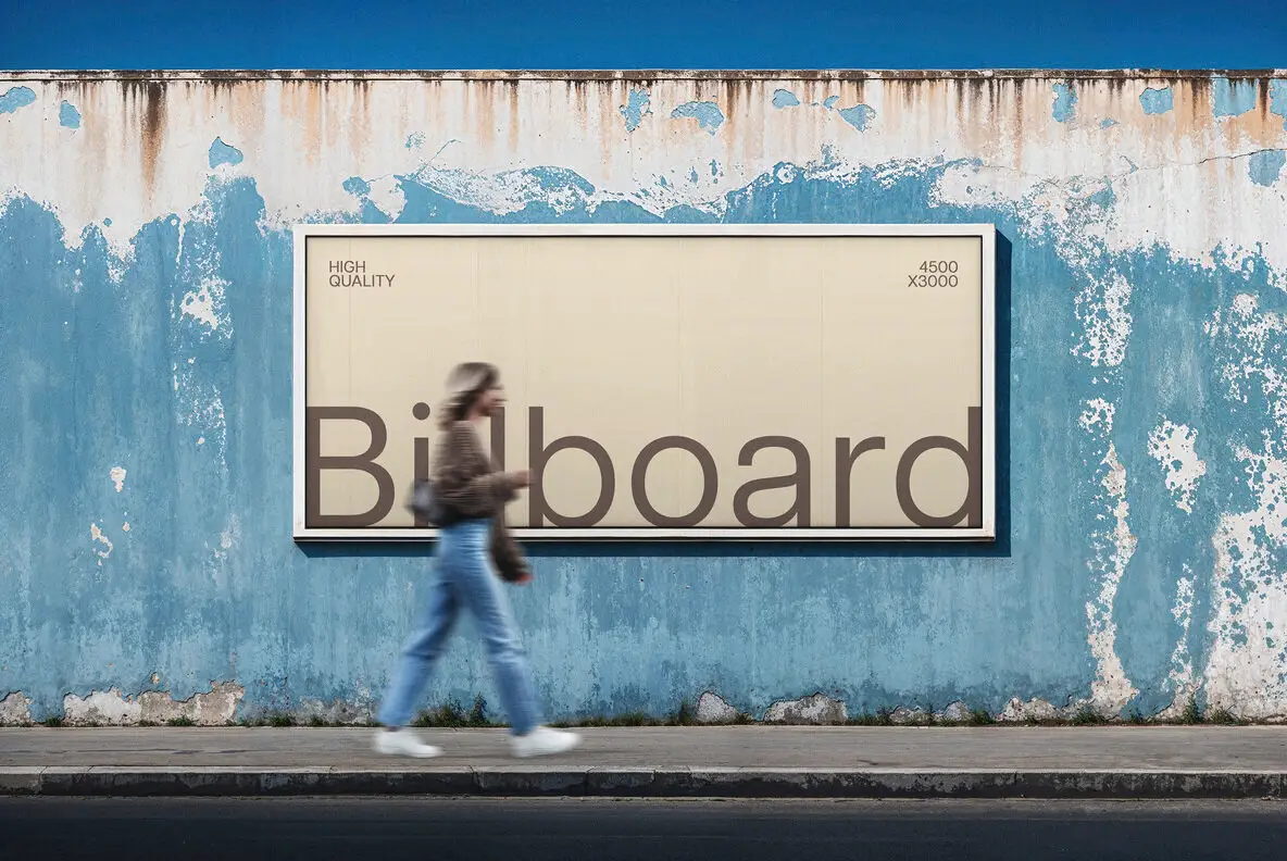 Mural Outdoor Billboard Mockup