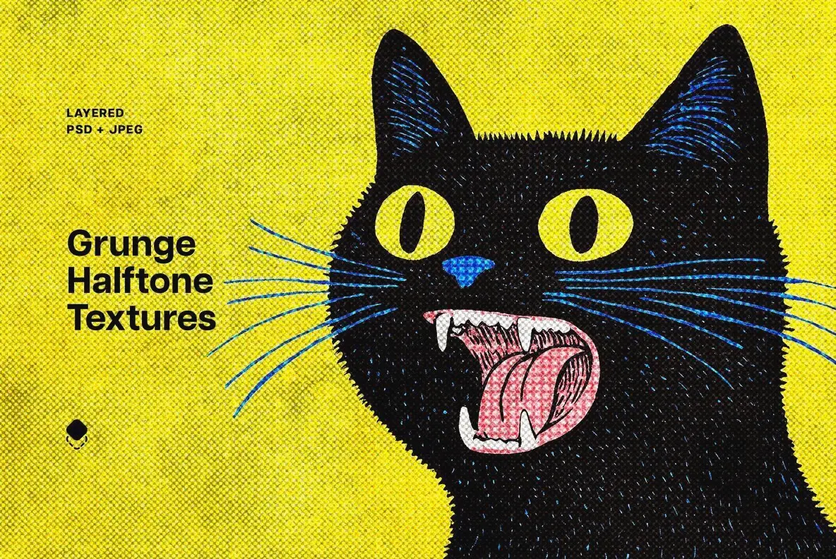 Grunge Halftone Overlay Textures