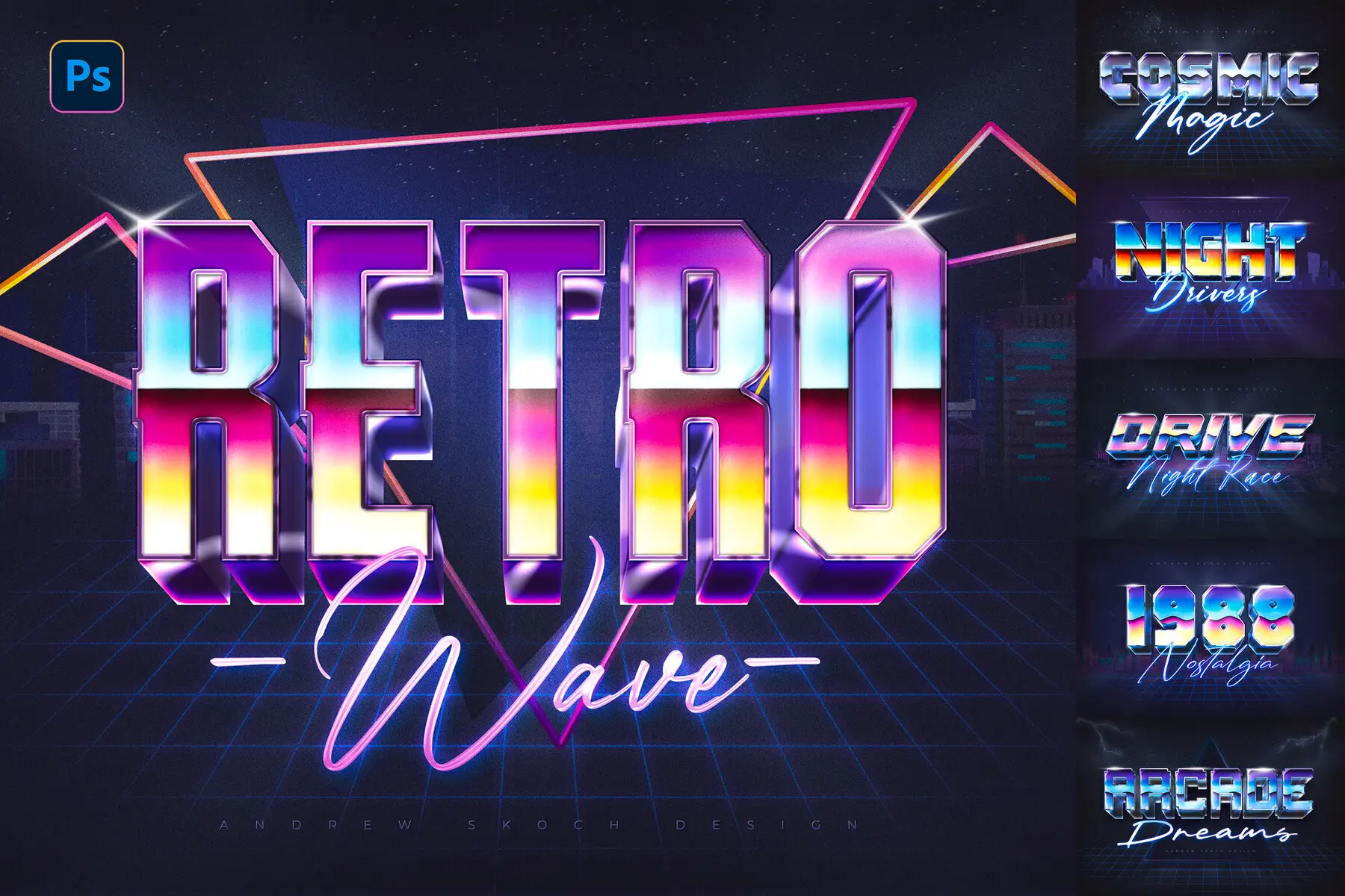 80s Text Effects
