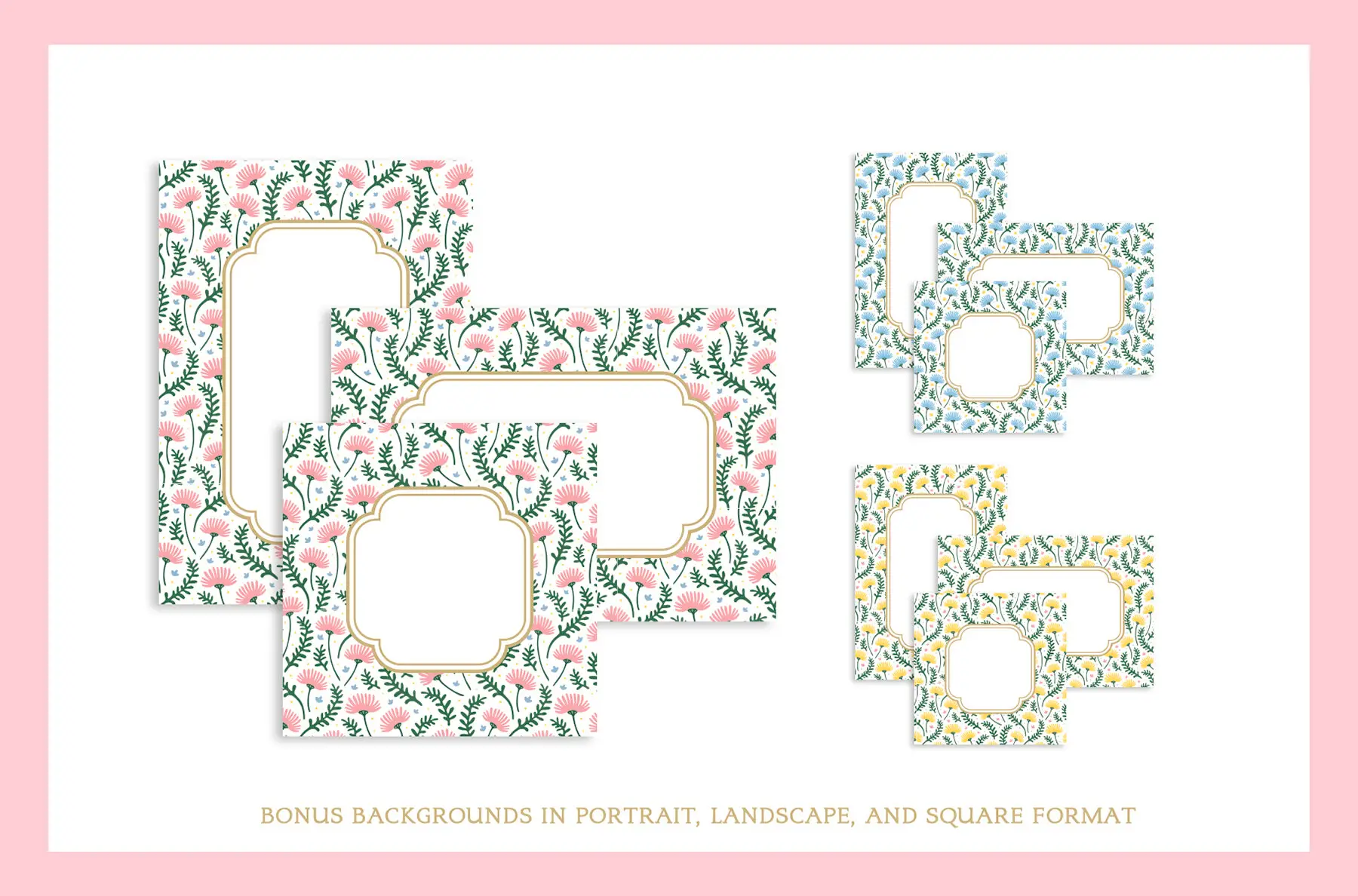 Simple Spring Pattern 01 - Floral motifs Graphics - YouWorkForThem