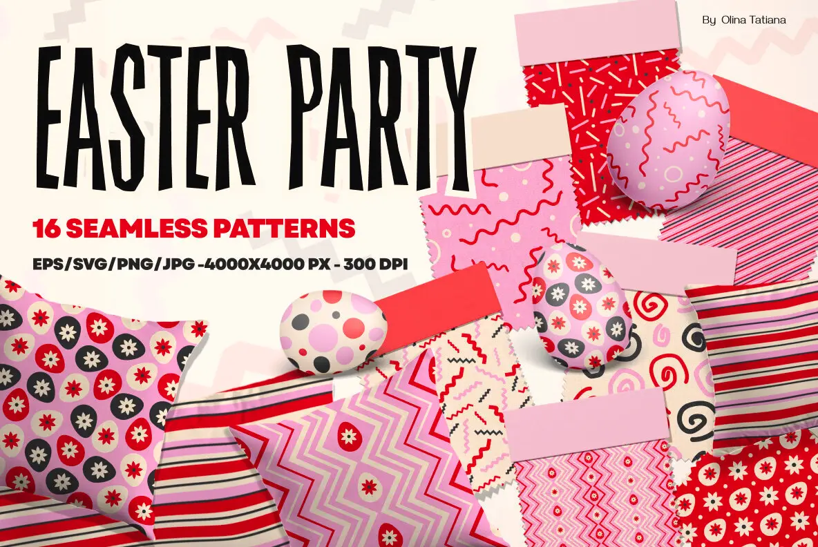 Easter party collection of patterns