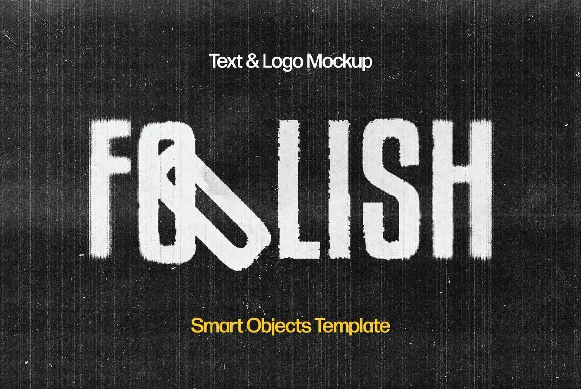 Inverted Blurred Scan Text Effect