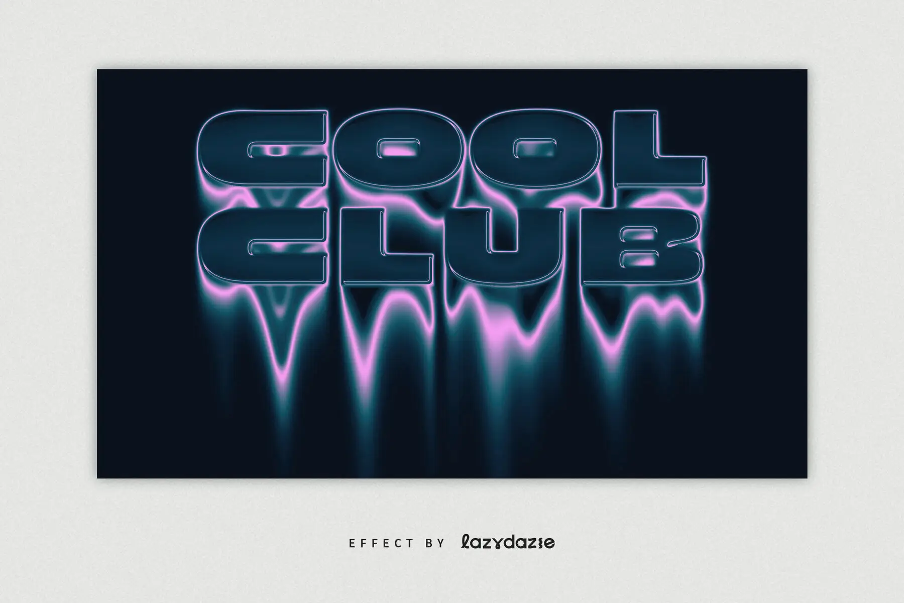 Dissolving Melting Text Effect Mockup