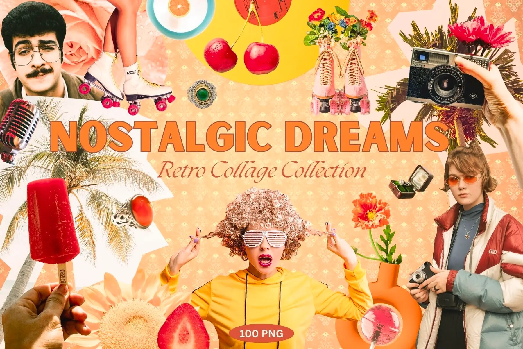 Nostalgic Dreams Retro Collage