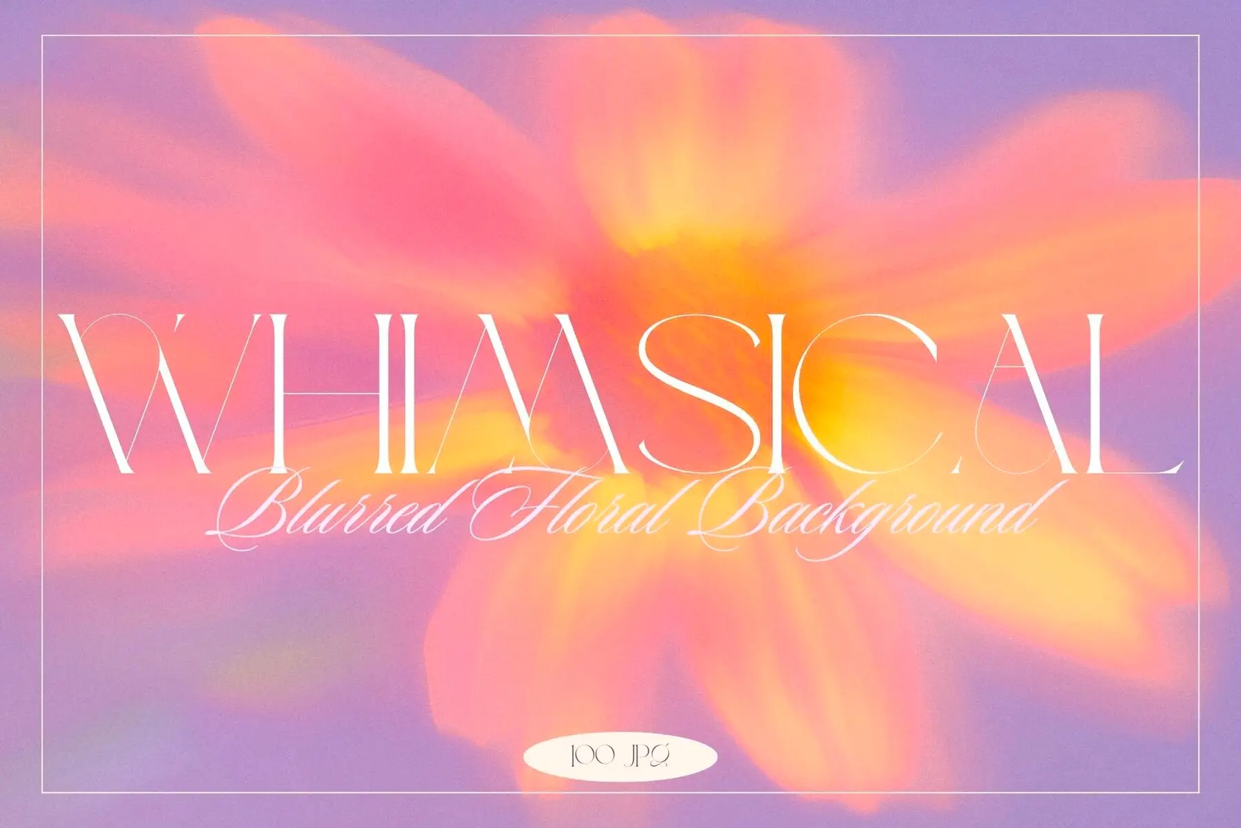 Whimsical Blurred Floral Background