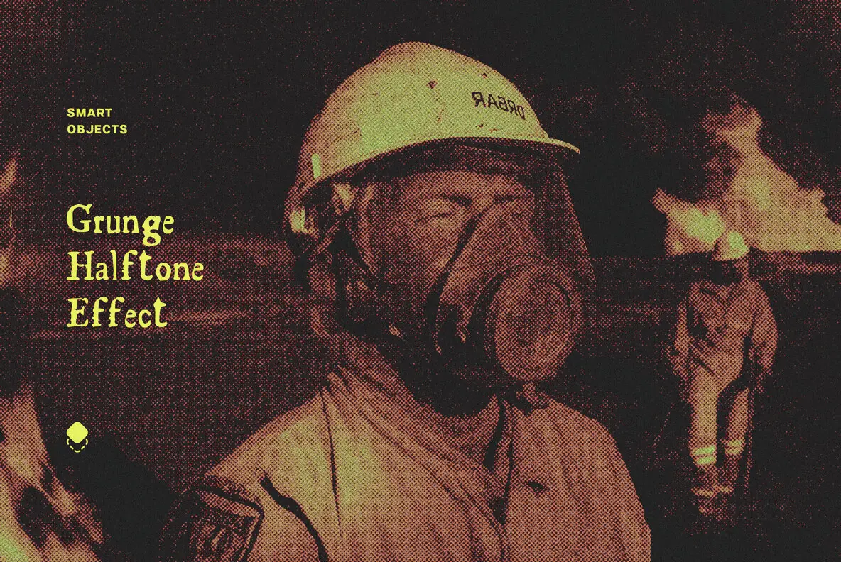 Halftone Grunge Photo Effect