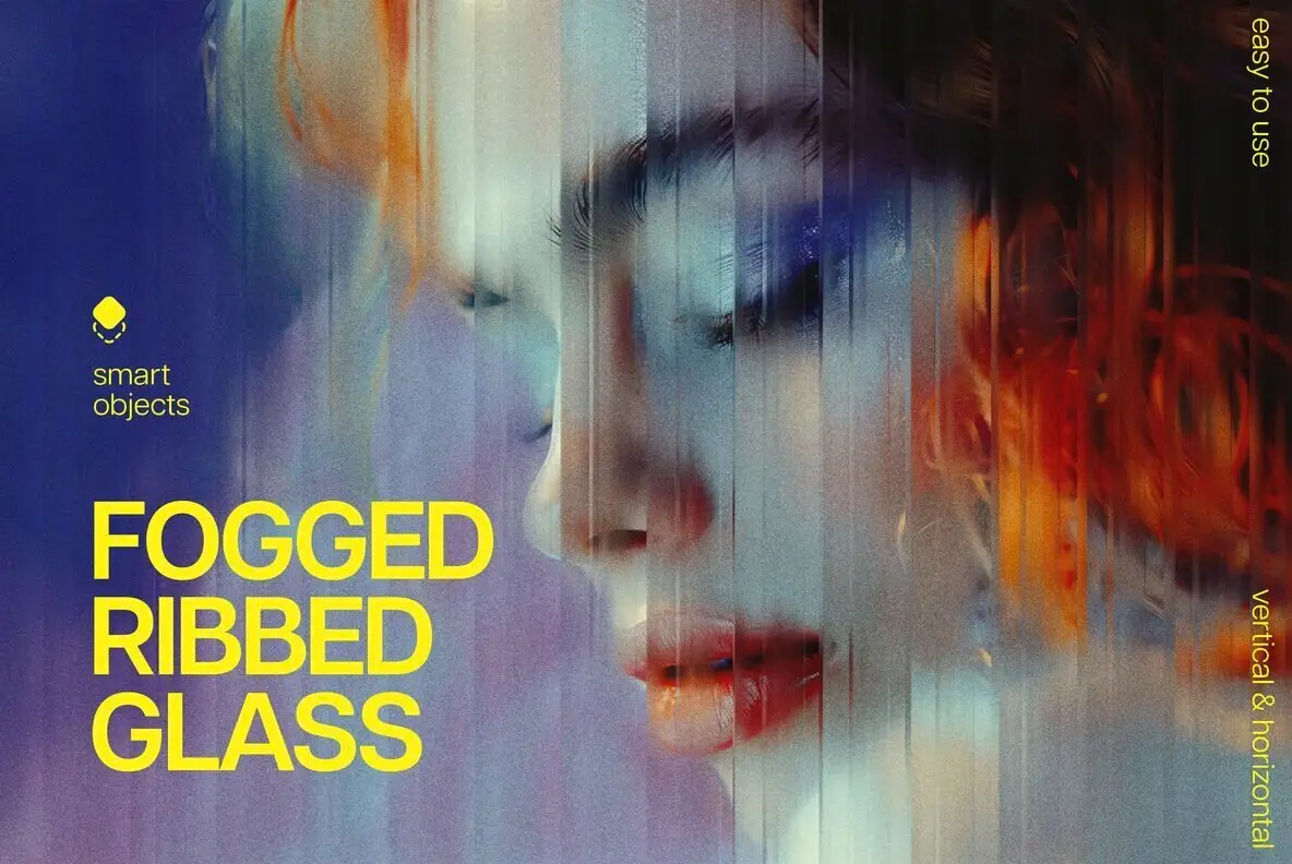 Fogged Ribbed Glass Effect