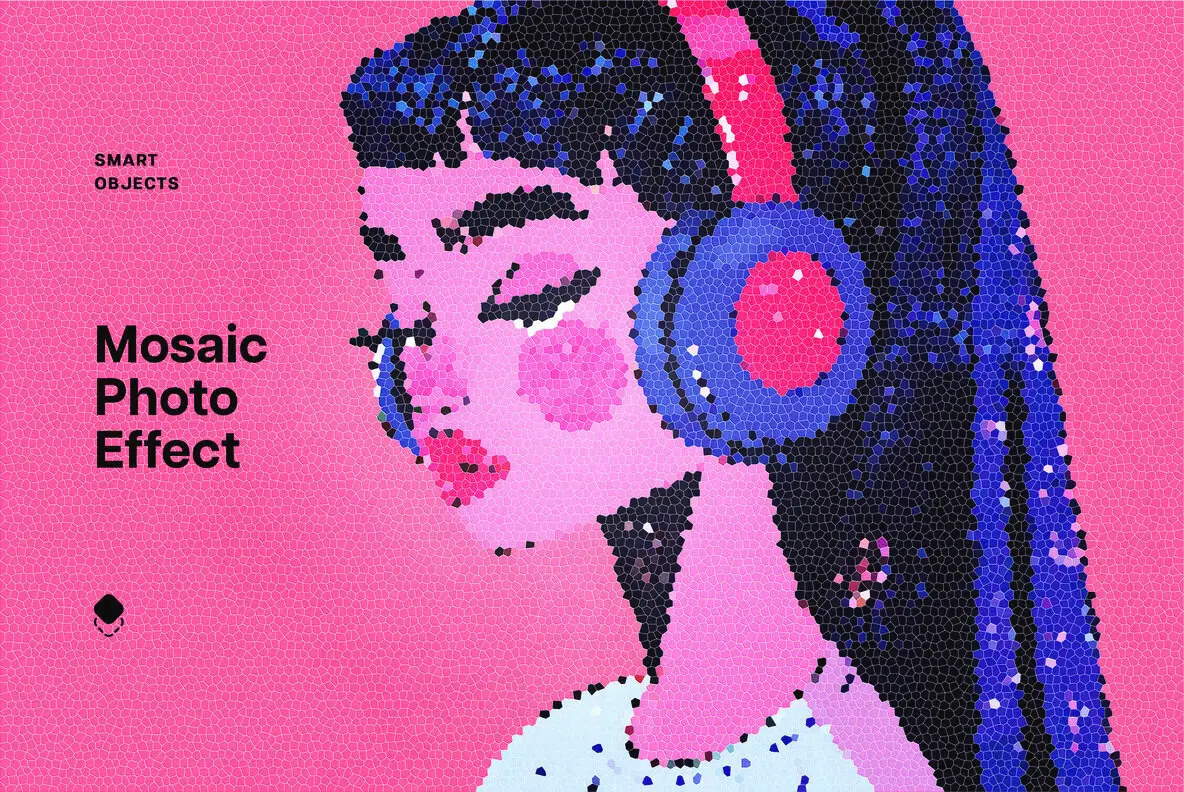 Color Mosaic Photo Effect