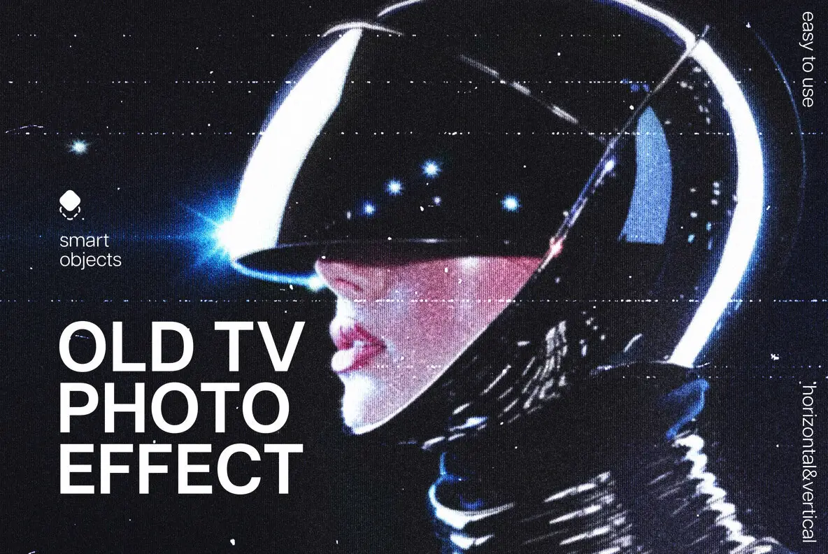 Old TV Photo Template