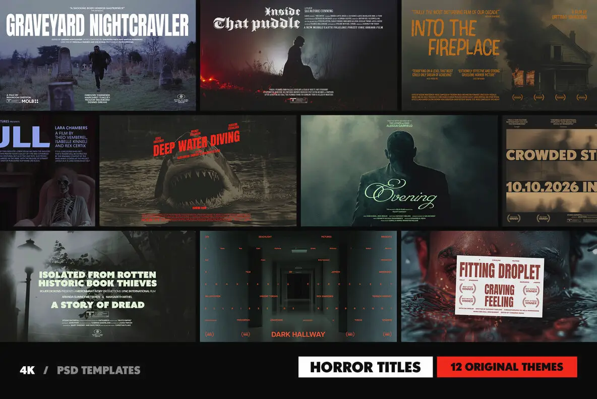 Horror Film Titles Collection
