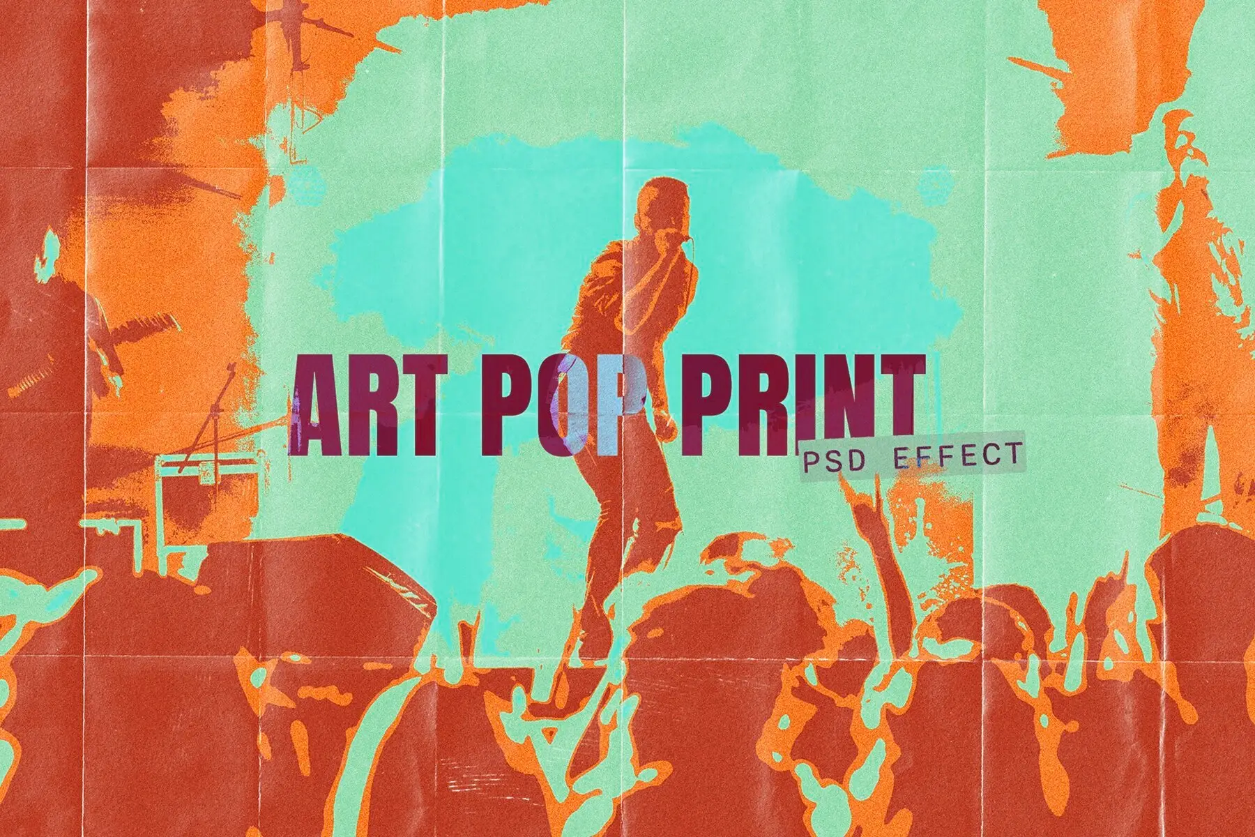 Art Pop Image Effect Mockup