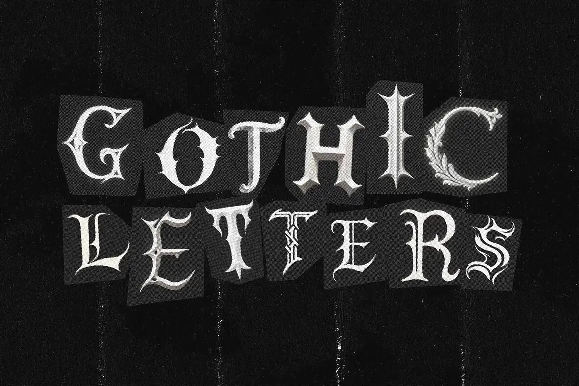 Gothic Png Ransom Letters