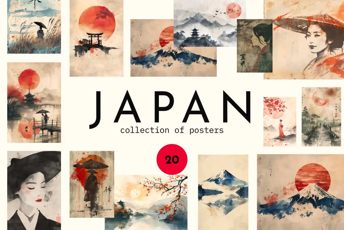 30 Retro Japan Posters
