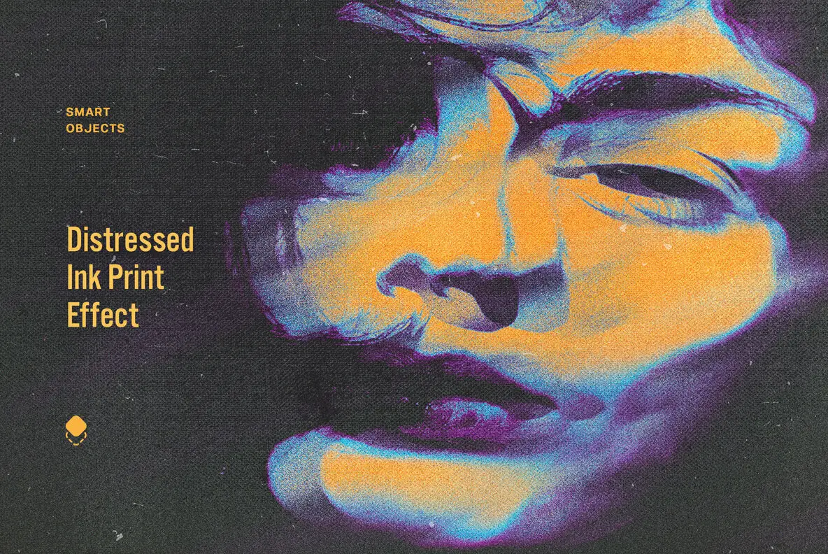 Distressed Ink Print Effect