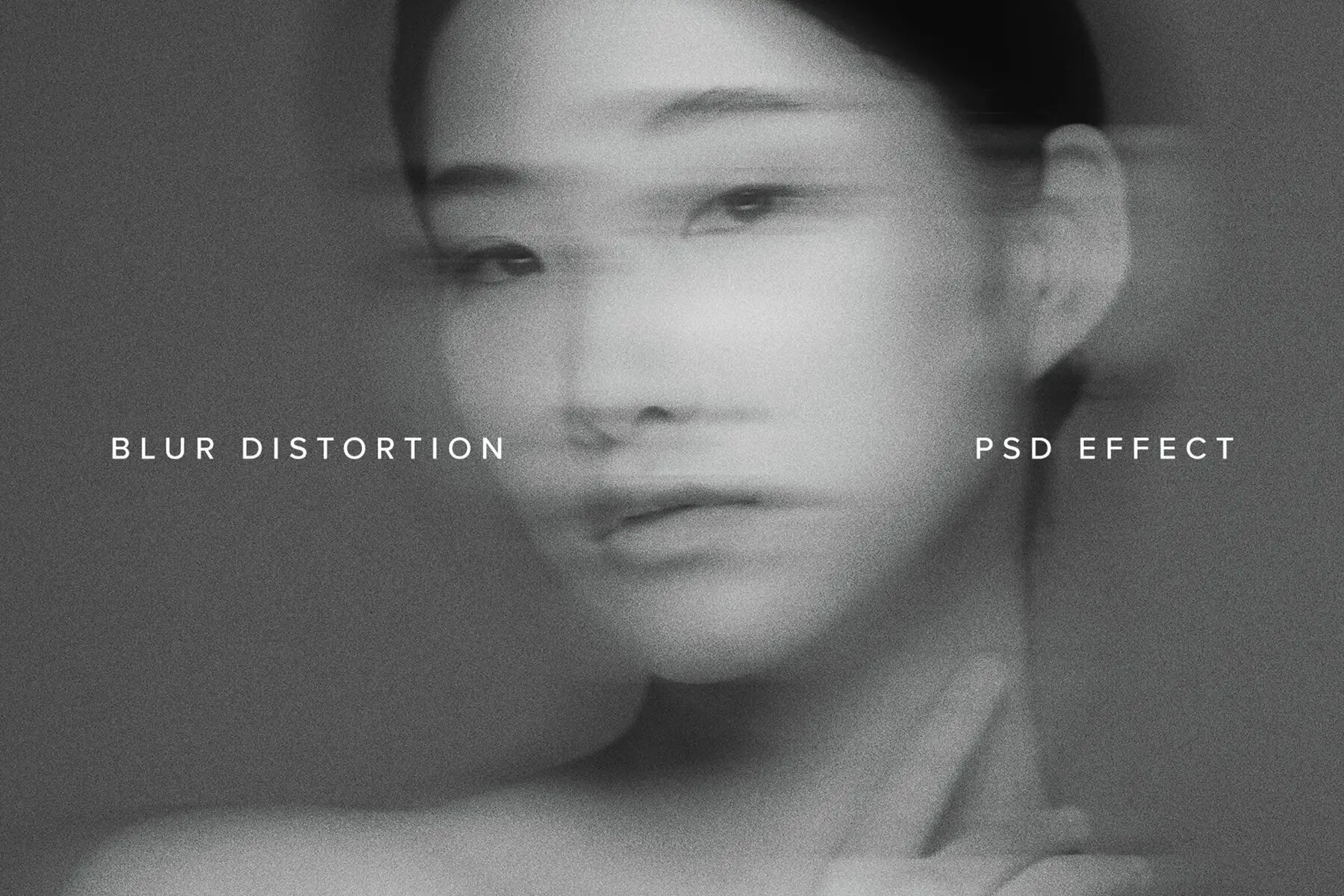 Blur Distortion Image Effect Mockup