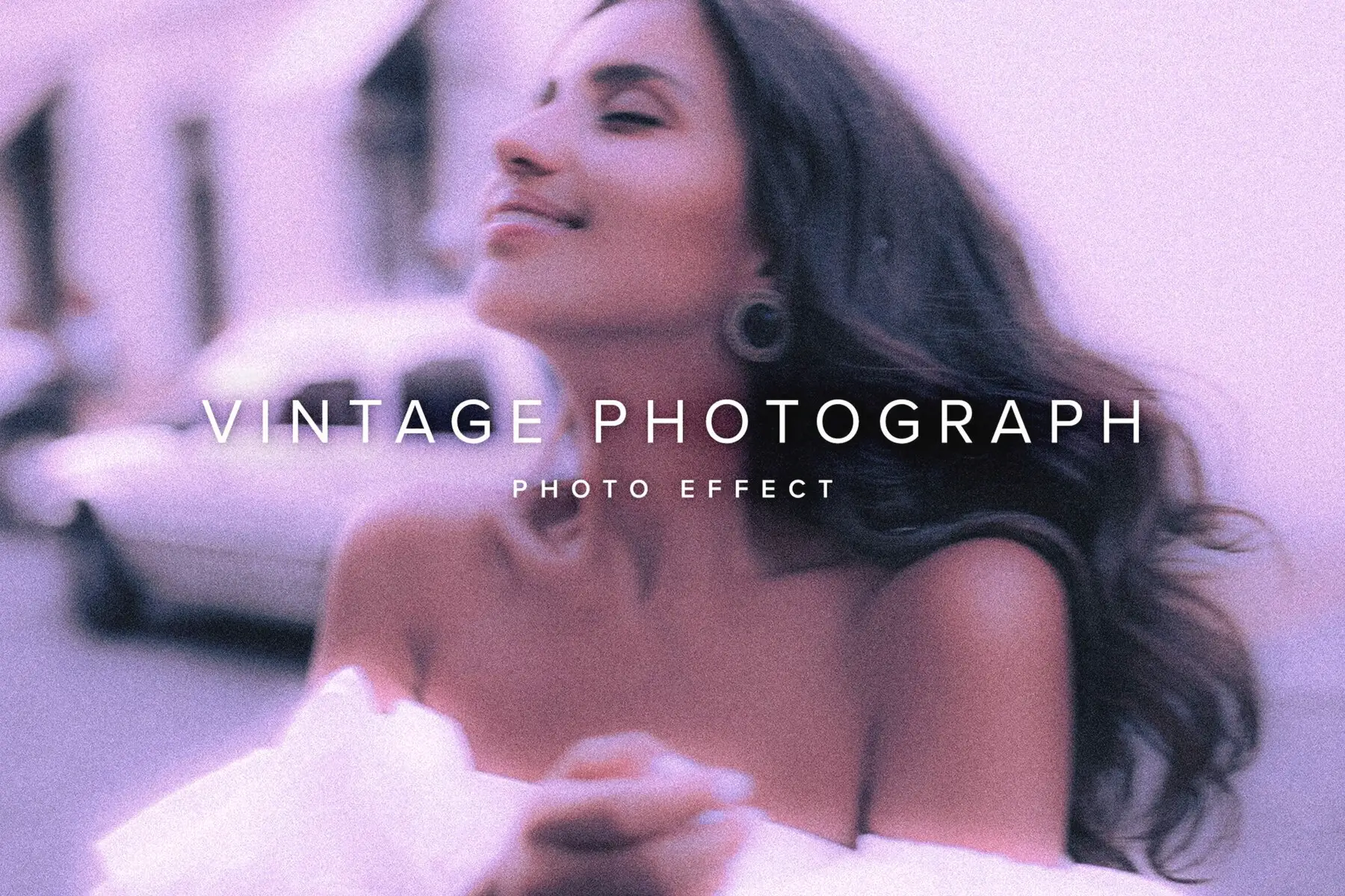 Vintage Photograph Image Effect Mockup