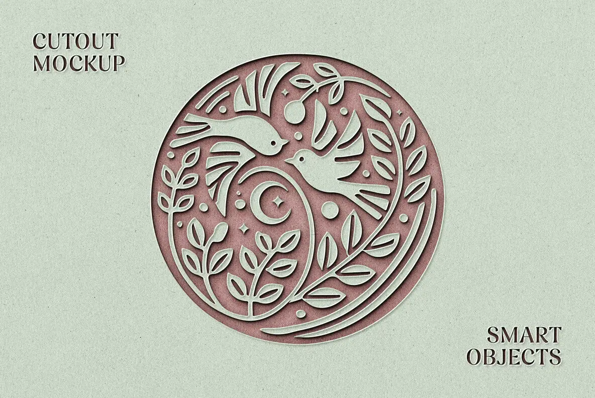 Cut-Out Craft Paper Mockup