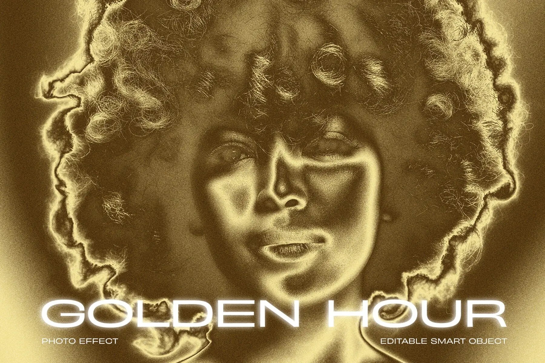 Golden Hour Image Effect Mockup