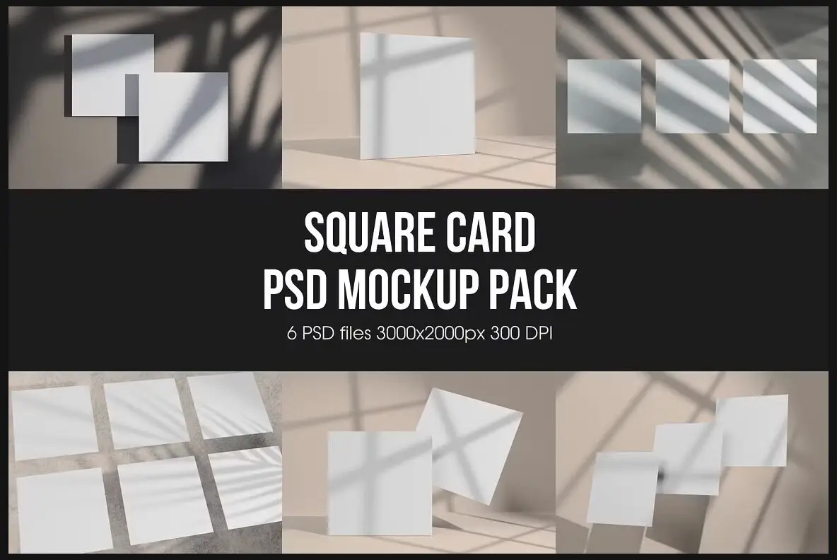 Card Psd Mockup Pack