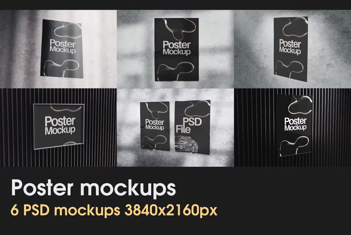 Poster Scene PSD Mockup Pack