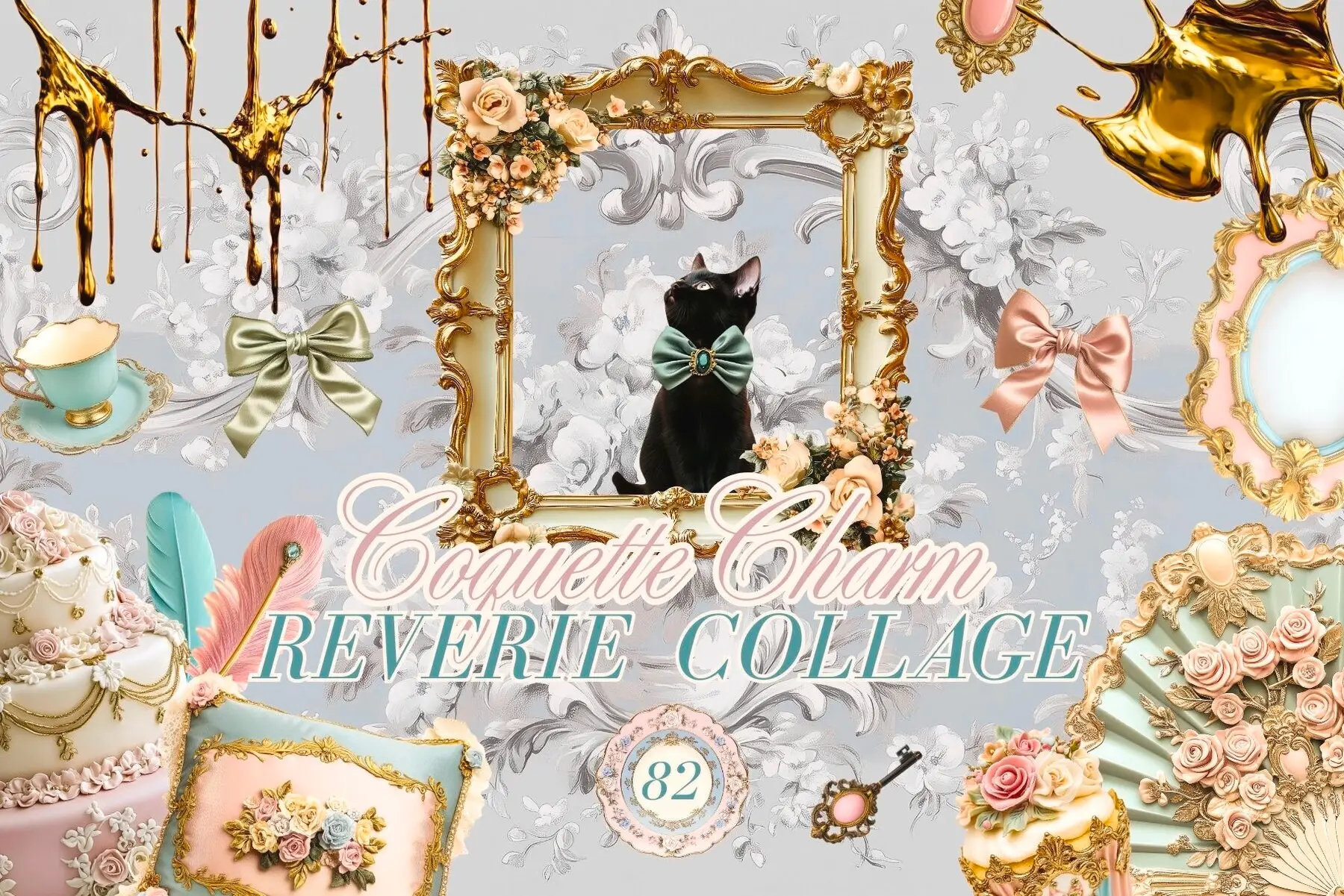 Reverie Coquette Charm Collage