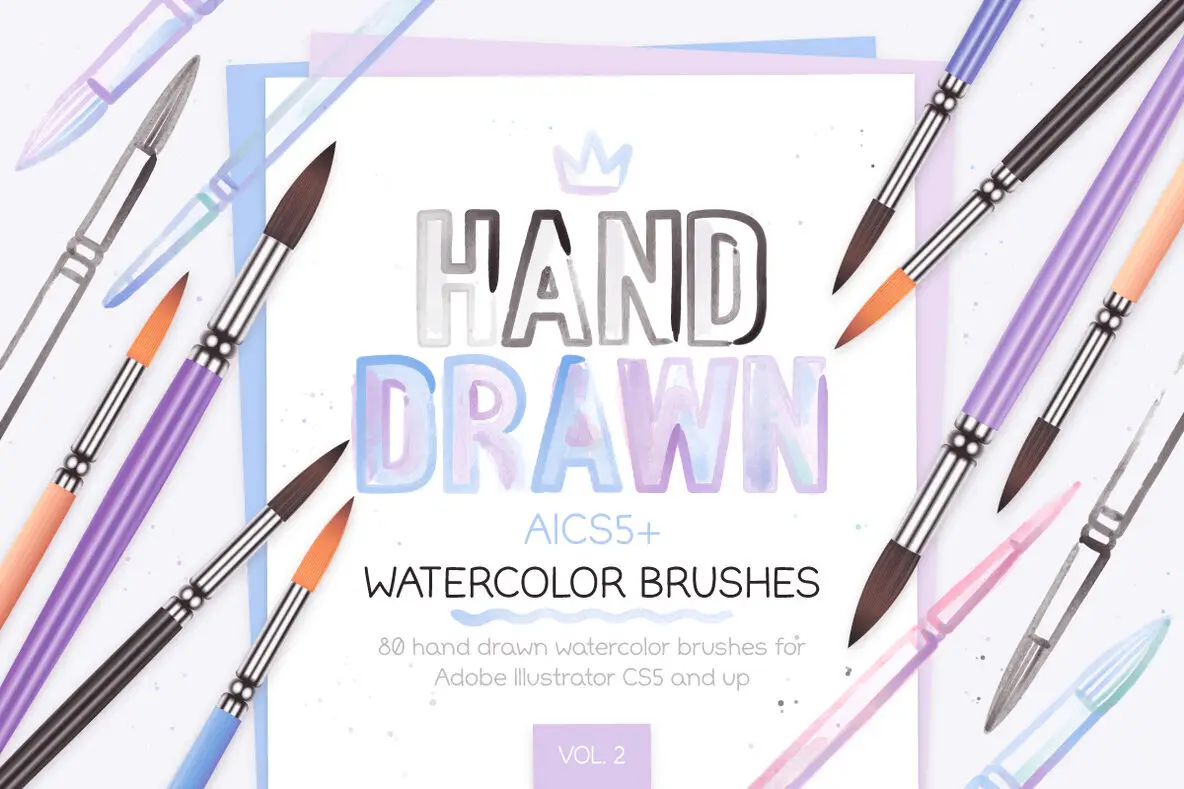 Watercolor Brushes Vol. 2