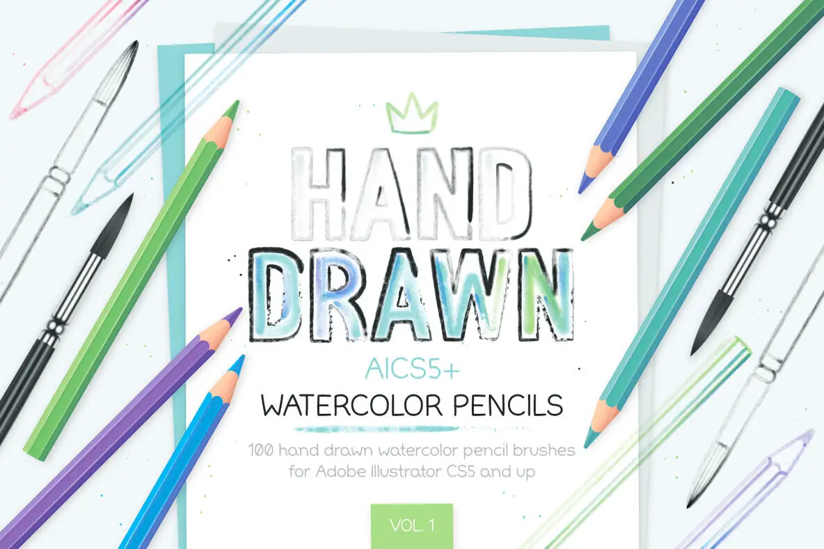 Watercolor Pencil Brushes Vol.1