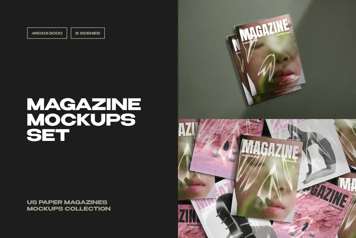 US Paper Magazine Mockups
