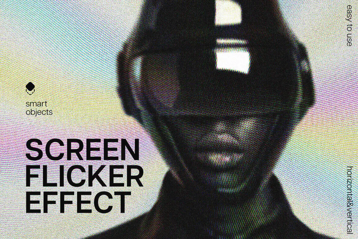 Screen Flicker Photo Effect