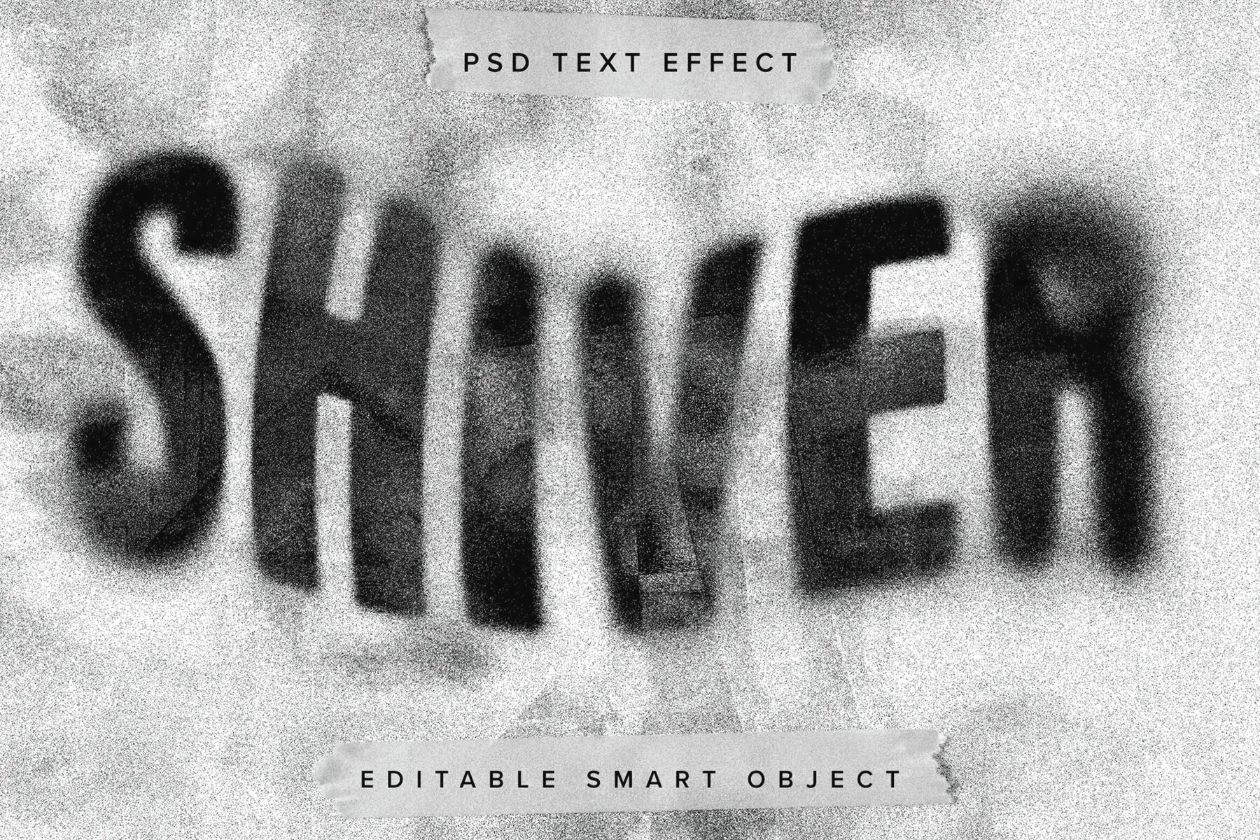 Textured Grunge Text Effect Mockup