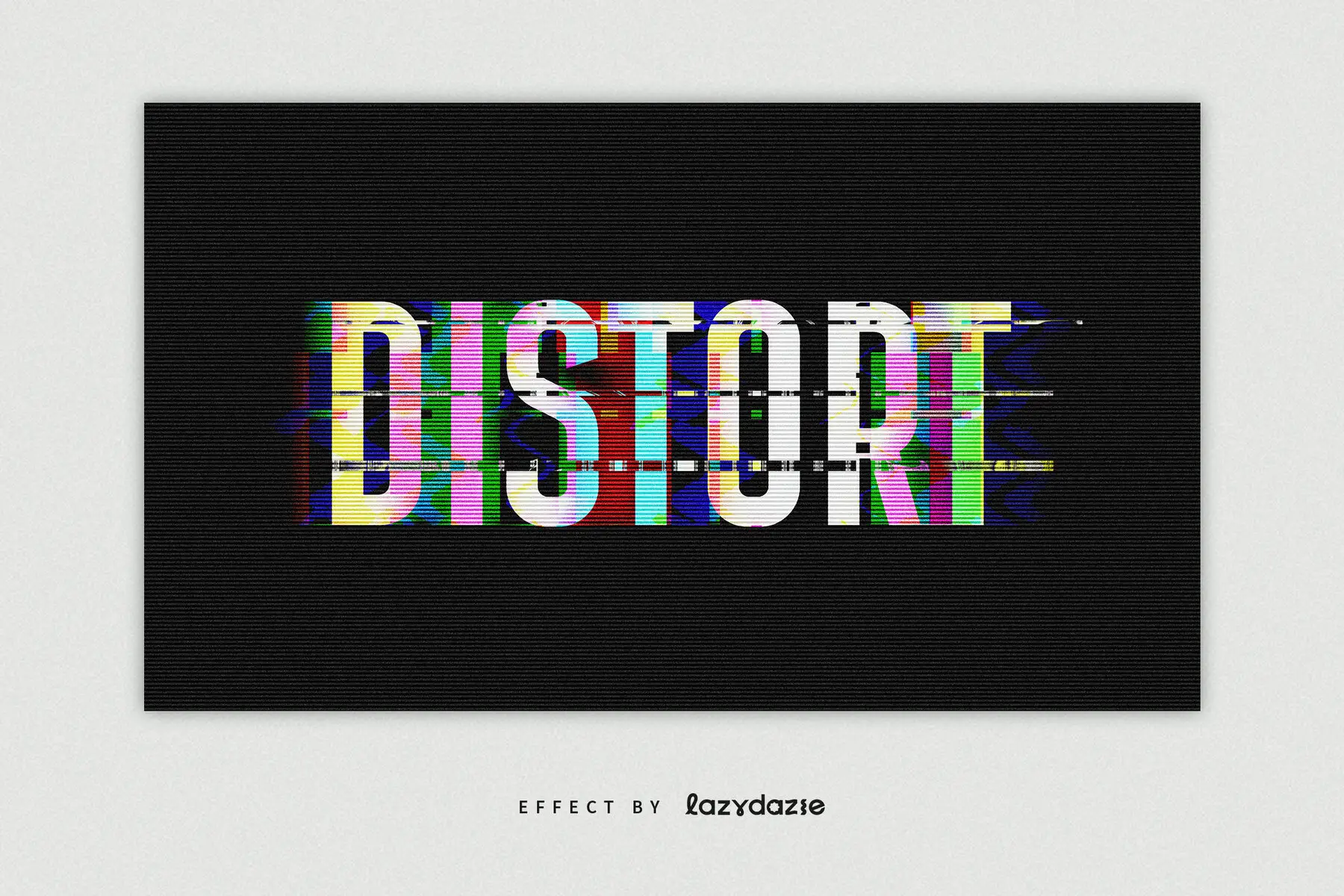 Text Were Distorted Distorted Glitch Text Effect Mockup - YouWorkForThem