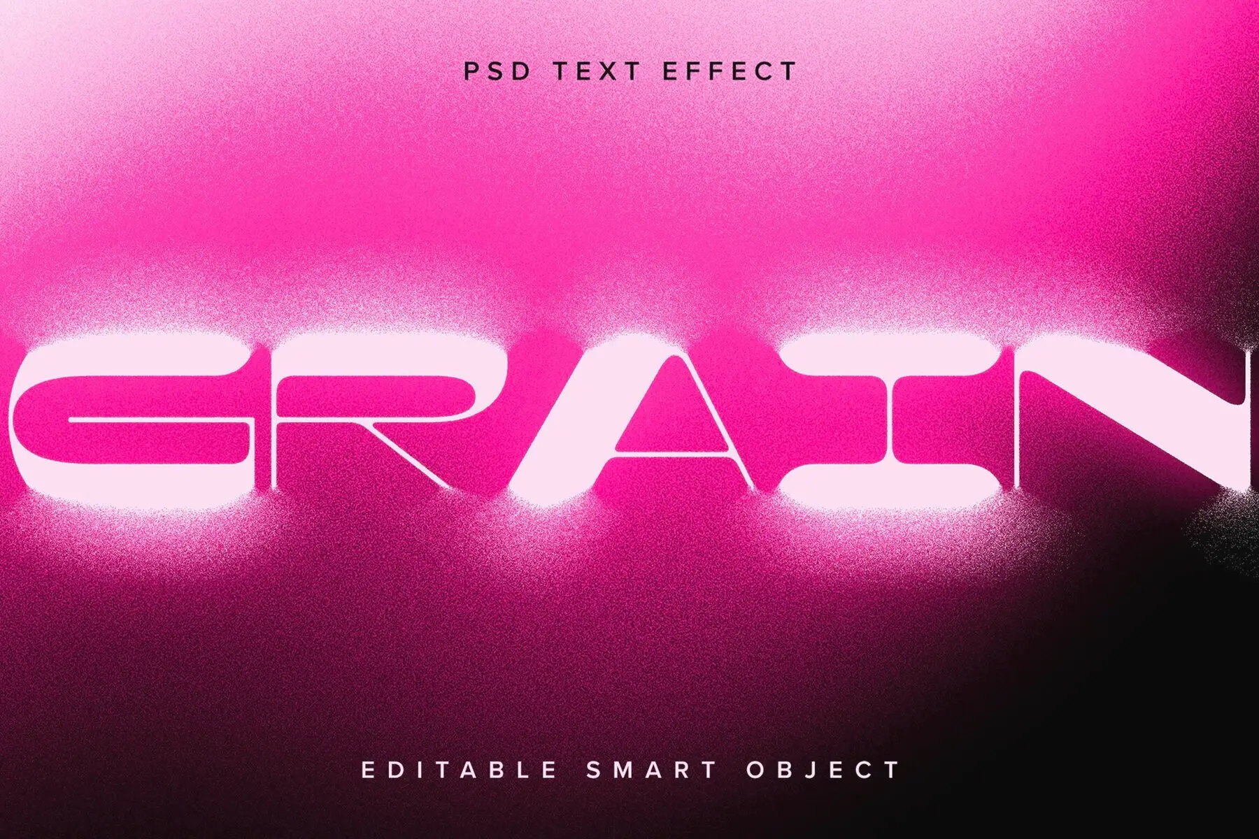 Pink Dissolving Text Effect Mockup