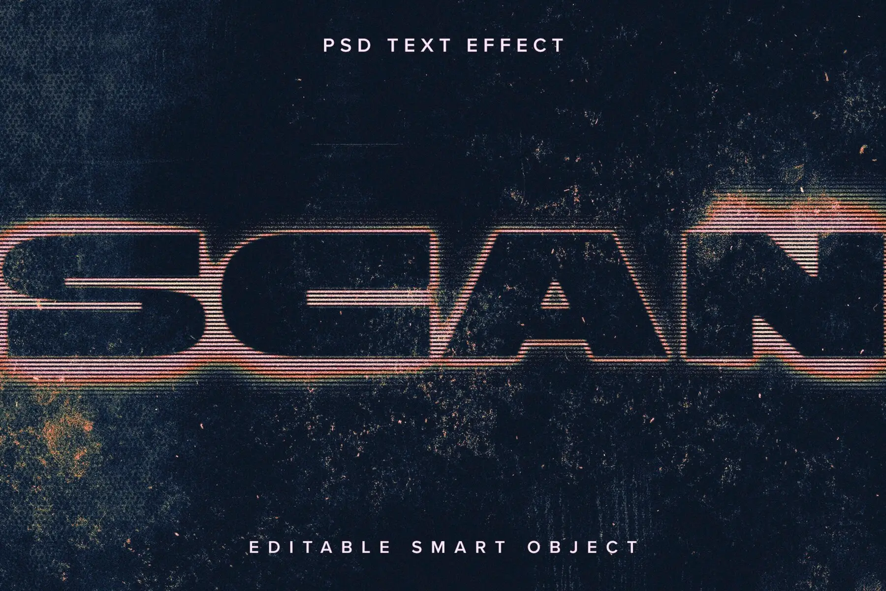 Grunge Photocopy Text Effect Mockup