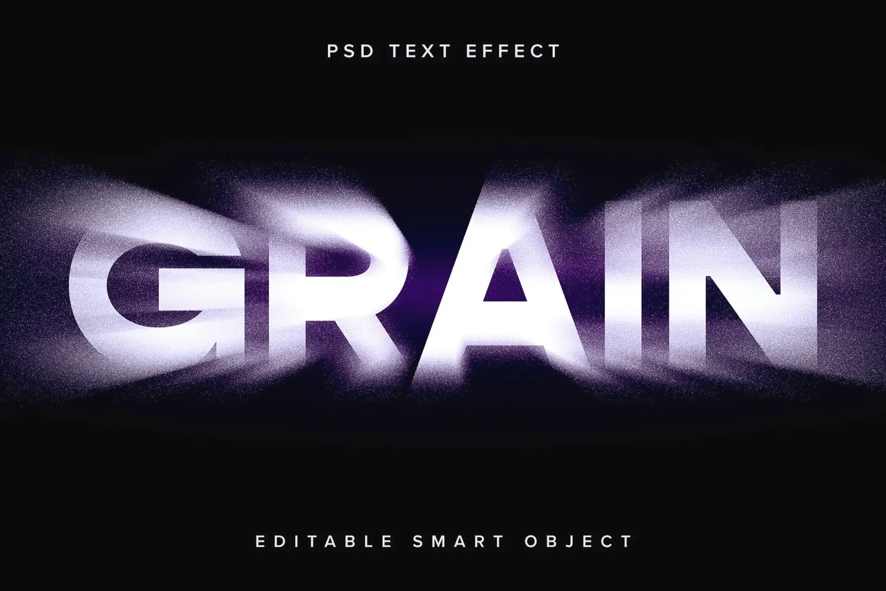 Dissolving Grain Text Effect Mockup