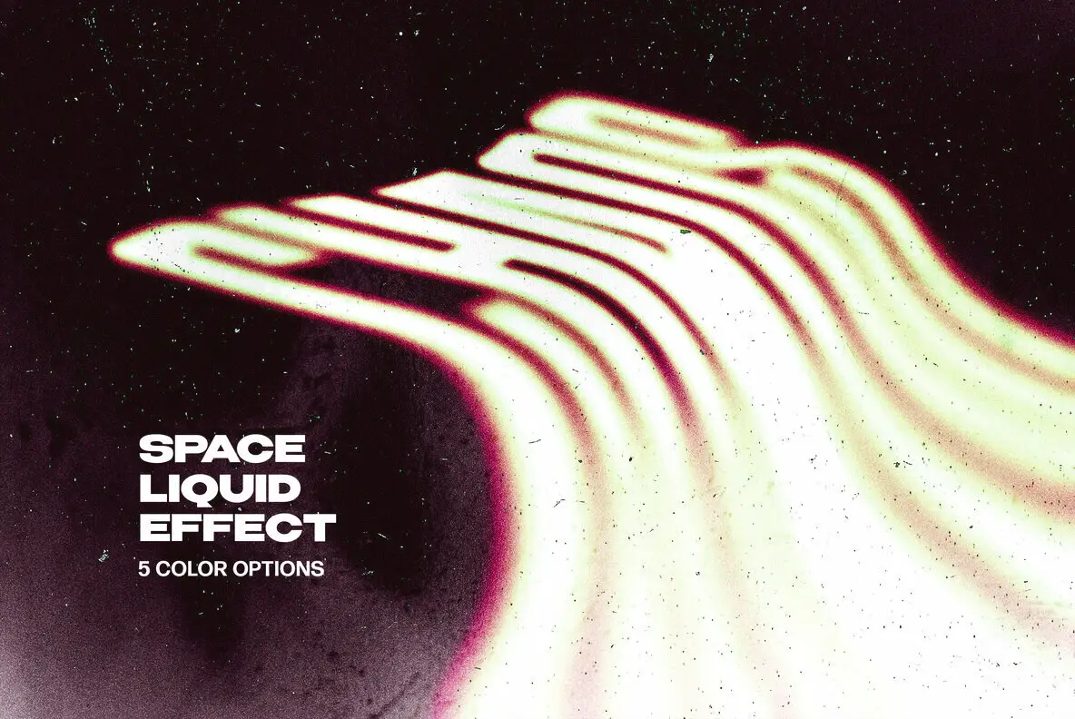Space Liquid Text Effect