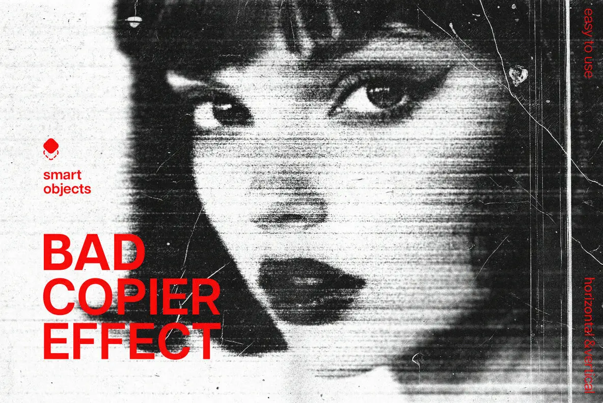 Smudged Bad Copier Photo Effect